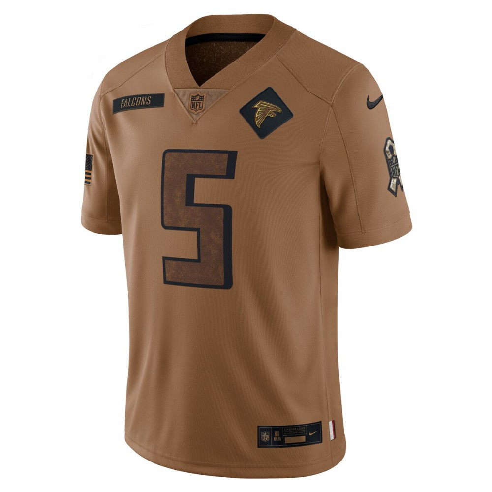 Drake London Atlanta Falcons Nike 2023 Salute To Service Limited Jersey - Brown-GridironStore